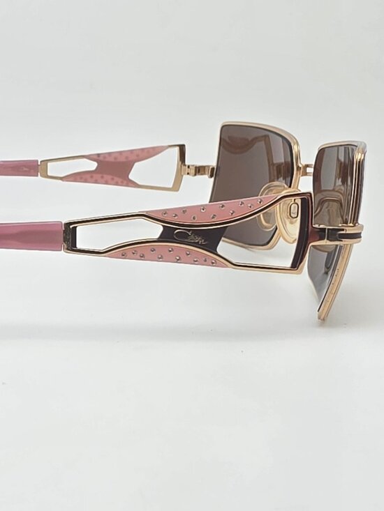 Cazal Mod. 969 Col. 699 Aubergine Gold Pink Rhinestone Sunglasses FRAME ONLY main image 12